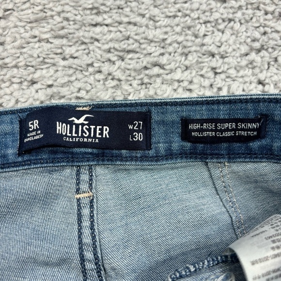 Hollister Jeans Womens 5 High Rise Super Skinny Classic Stretch Exposed Buttons - Picture 3 of 5